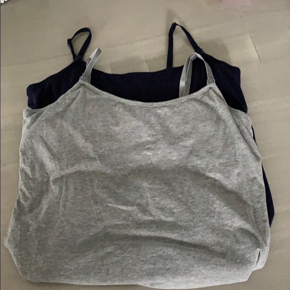 Motherhood nursing tanks. (2)
